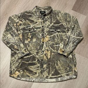 Vintage Redhead Duck Camouflage Button Up Shirt